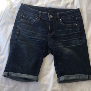 WHBM Denim Bermuda Shorts